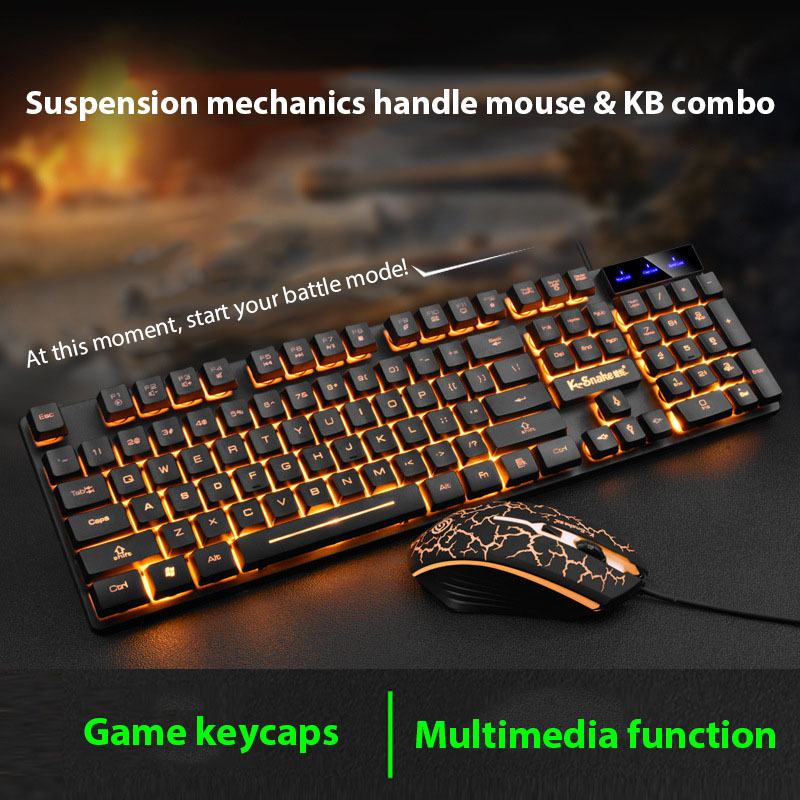 Gaming Keyboard Mouse Wireless - Ensemble clavier et souris KM320, clavier