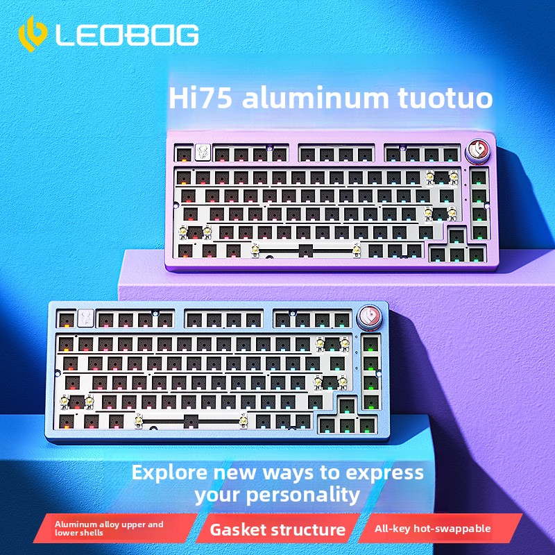 Gaming Keyboard Thocky - Clavier mécanique LEOBOG Hi75 CNC en