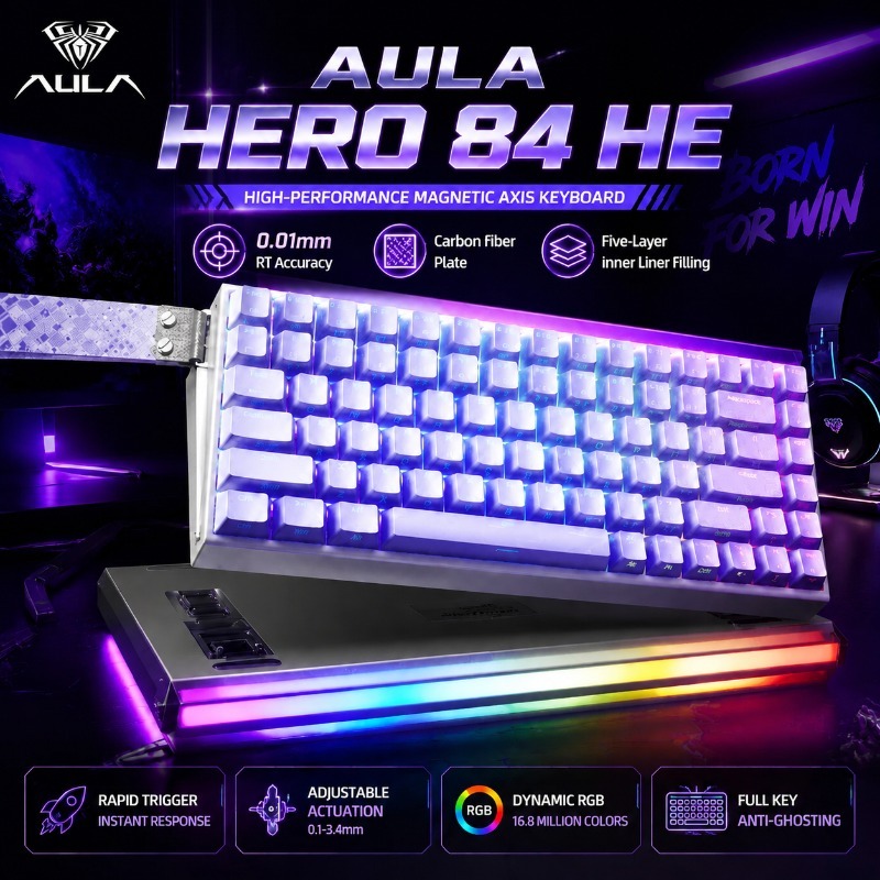 Gaming Keyboard Mechanical - Clavier mécanique de jeu magnétique AULA