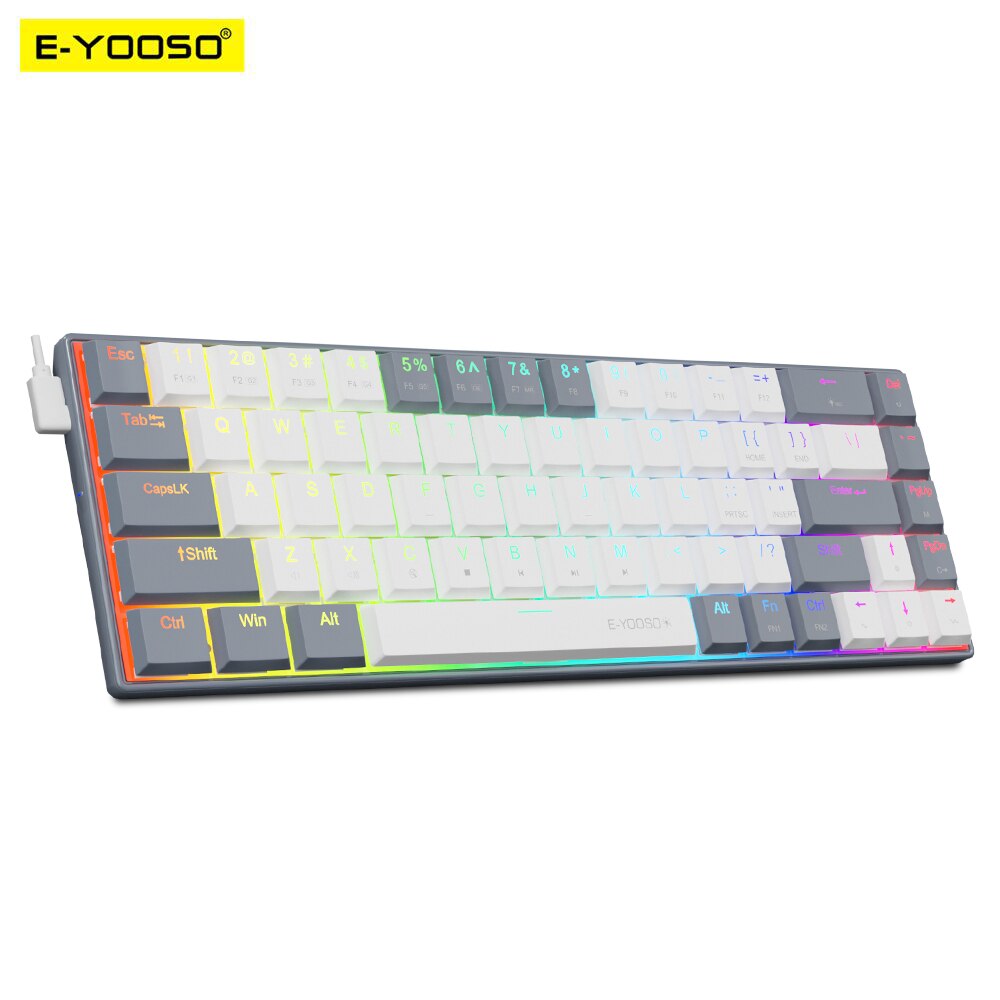 Gaming Keyboard Budget - E-YOOSO A68 RVB Mini Mince USB