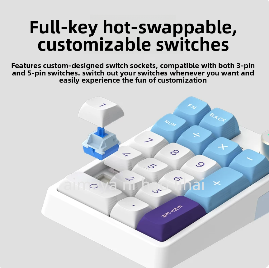 Gaming Keyboard Mechanical Wireless - Clavier mécanique sans fil Bluetooth Kzzi
