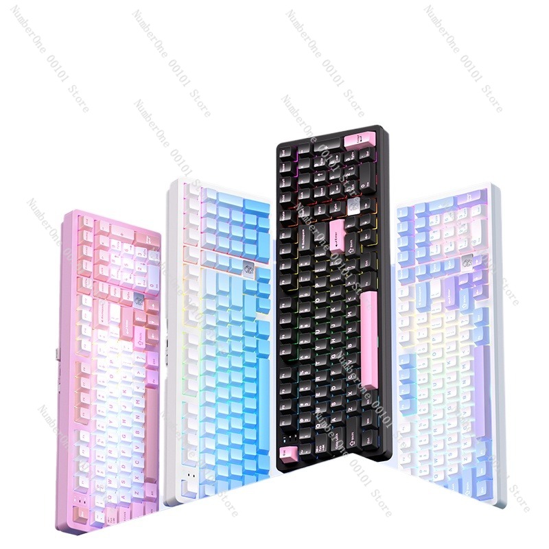 Gaming Keyboard Mechanical Wireless - Clavier mécanique en alliage d'aluminium, clavier