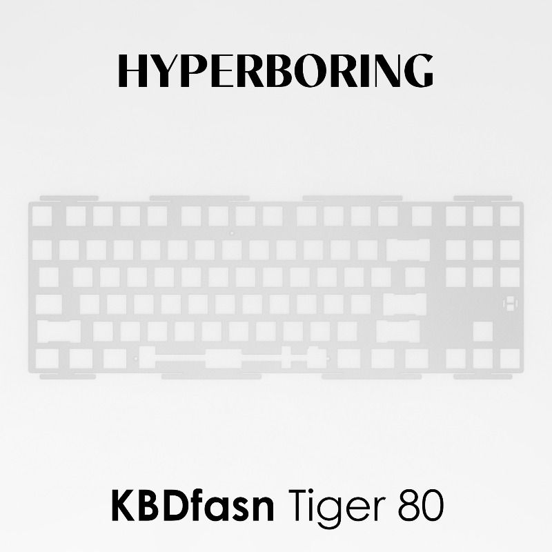 Gaming Keyboard Ergonomics - HYPERBORING Tiger80 – Plaque de positionnement
