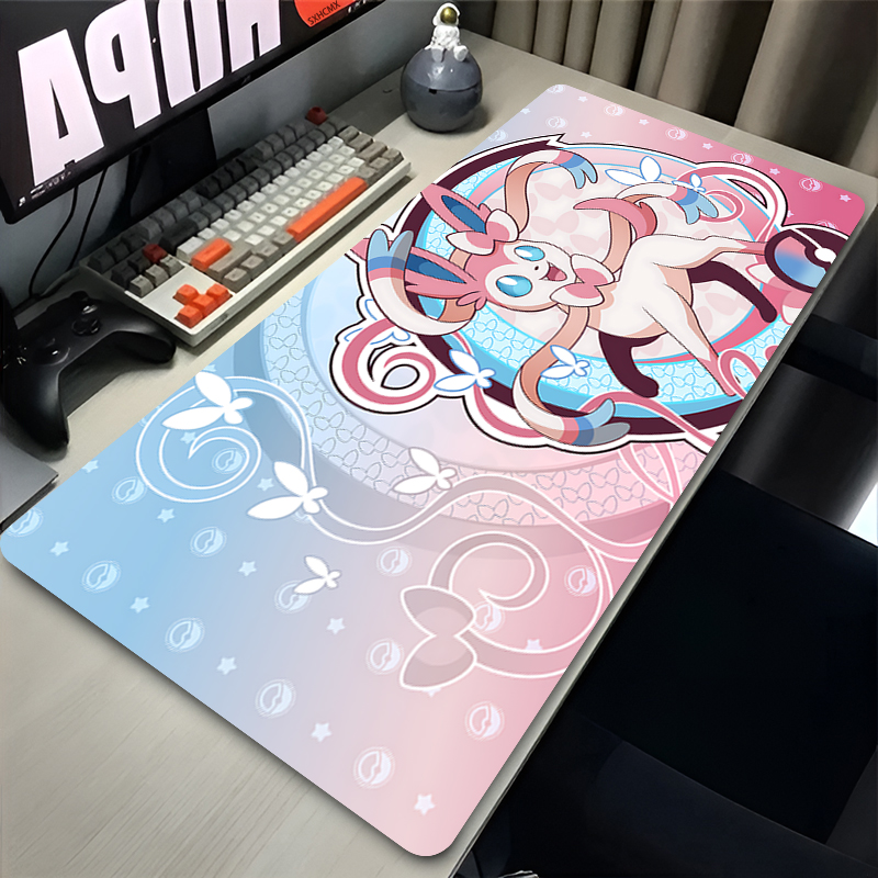 Gaming Keyboard Higround - Grand tapis de souris rose mignon