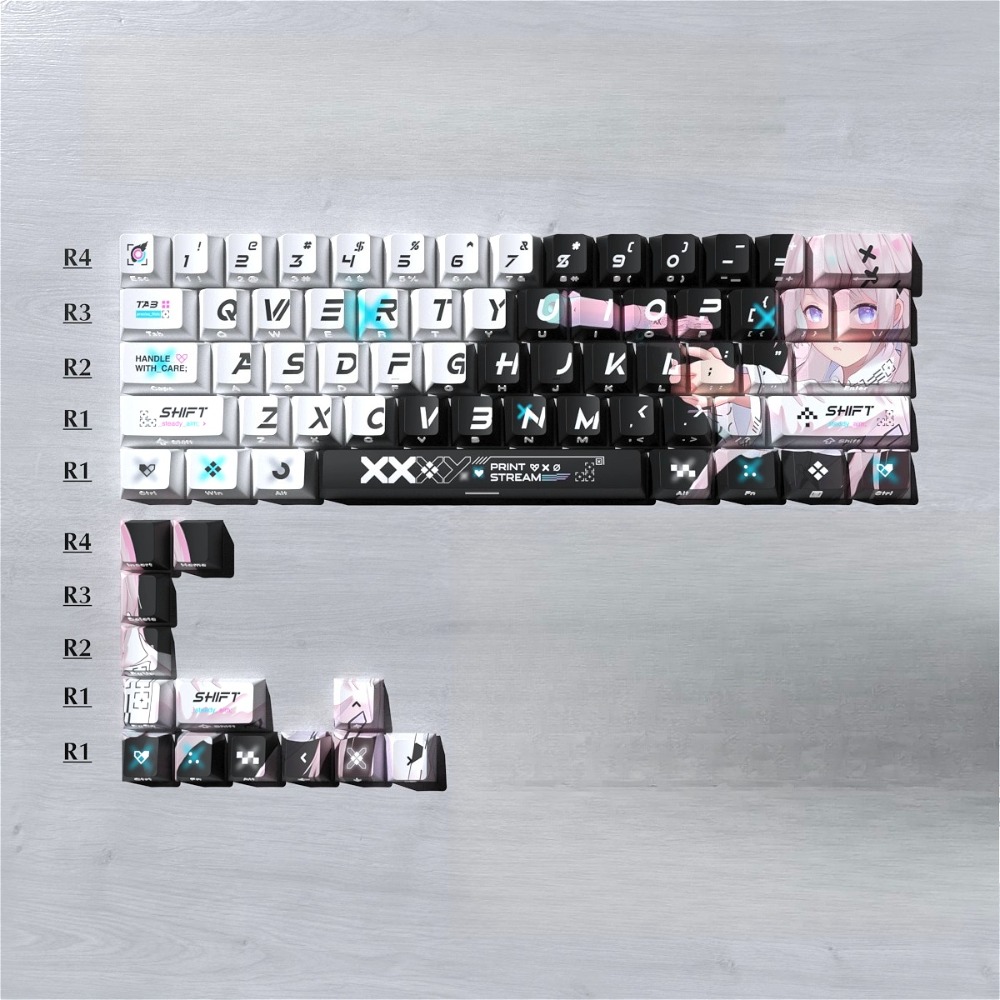 Gaming Keyboard Thocky - Capuchons de touches Thocky à impression