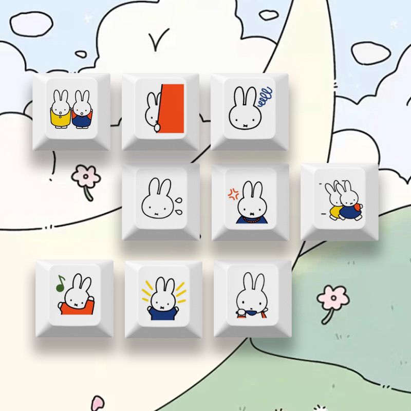 Nouveau keycap Miffy le lapin, - Gaming Keyboard Mechanical avis et prix
