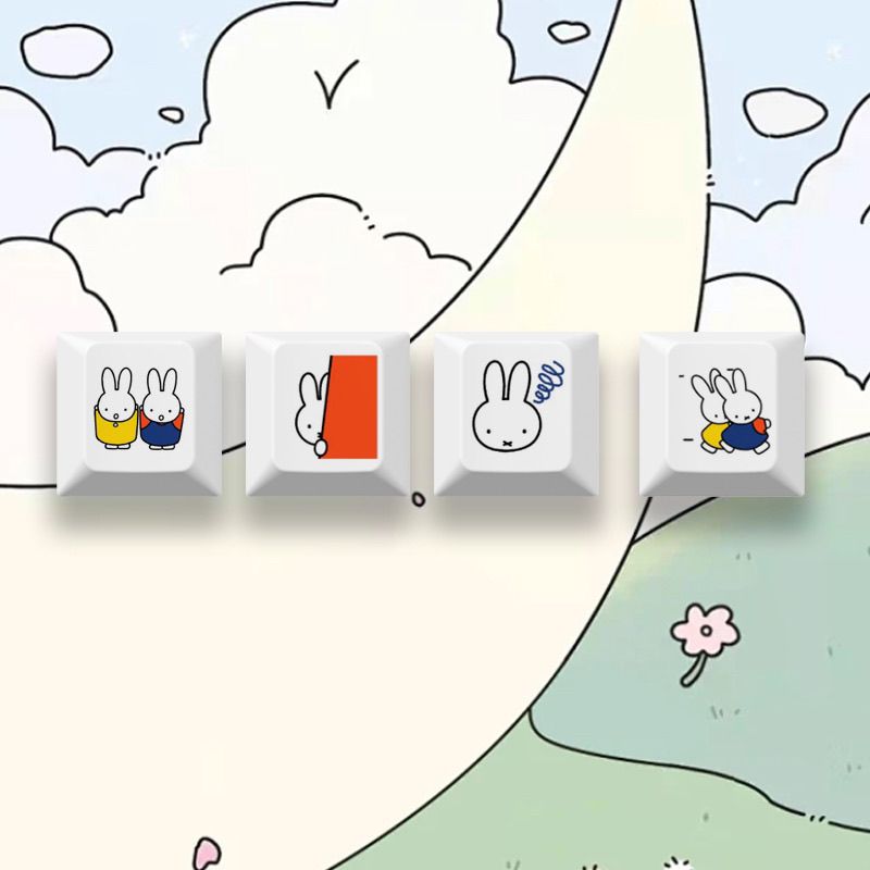 Nouveau keycap Miffy le lapin, - Gaming Keyboard Mechanical avis et prix