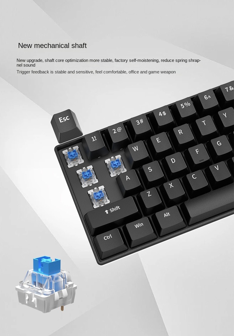 Clavier de jeu blanc mécanique - Gaming Keyboard Budget avis et prix