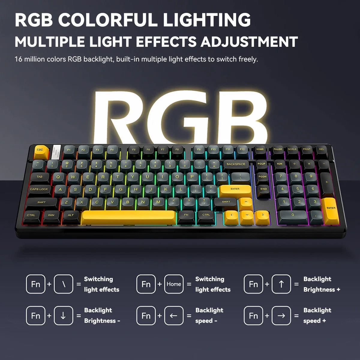 Clavier de jeu mécanique sans  - Gaming Keyboard Thocky avis et prix