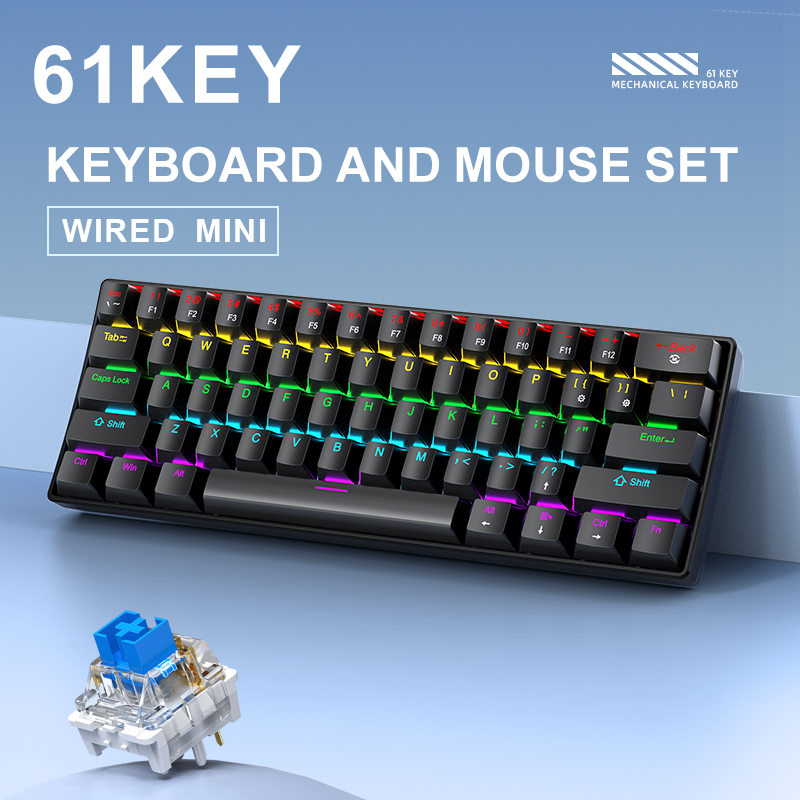 APAYADO K61 Mini clavier mécan - Keyboard Gaming Blue Switch avis et prix
