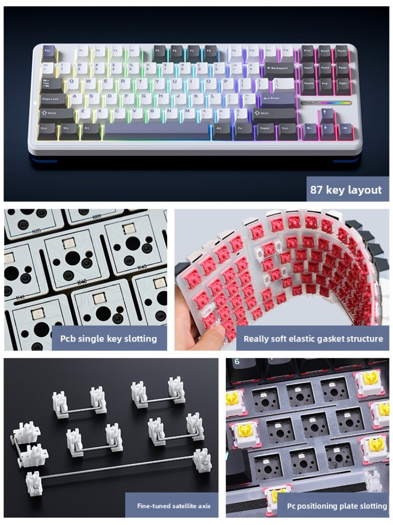 Clavier mécanique sans fil AUL - Gaming Keyboard Thocky avis et prix