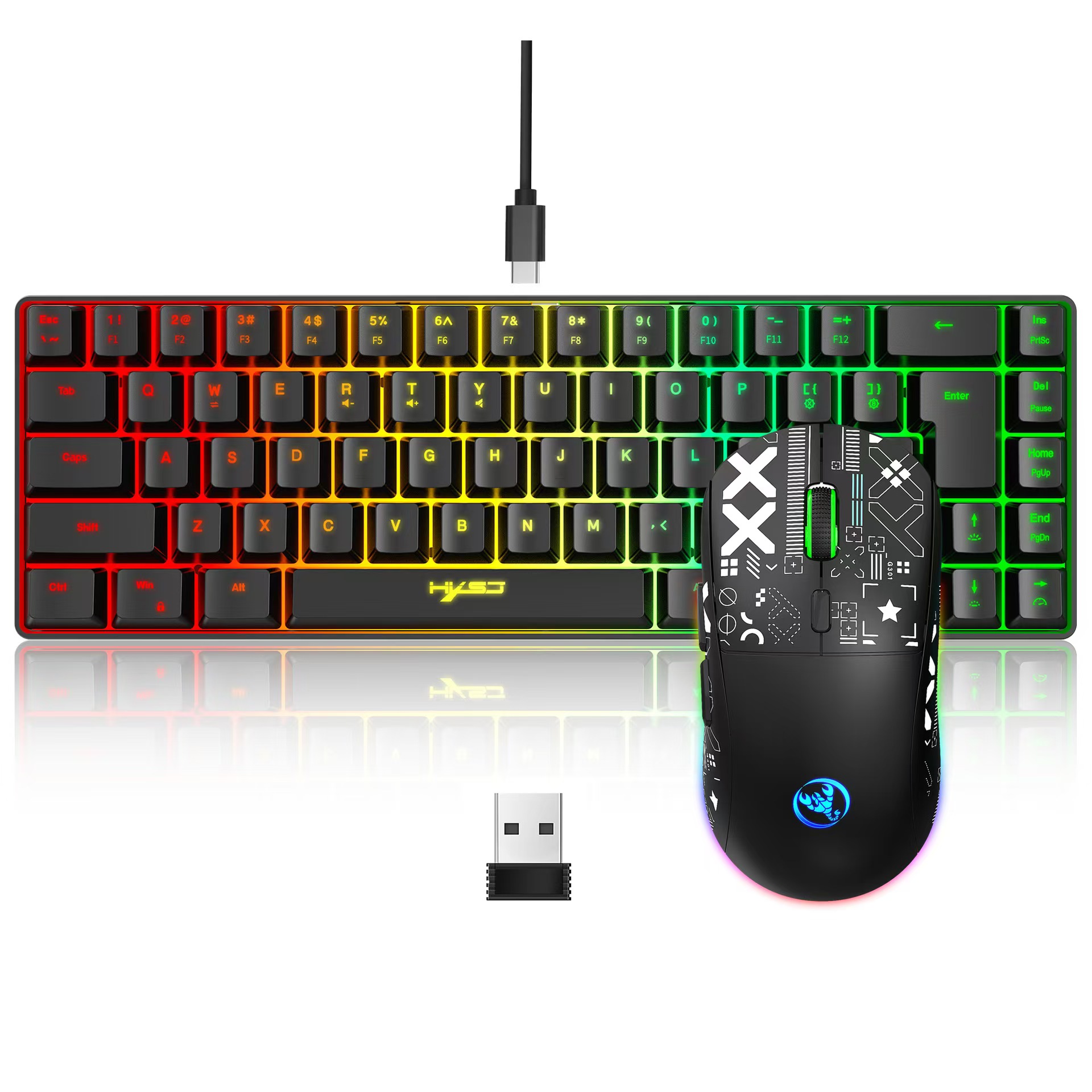 60% jeu clavier et souris comb - Keyboard Mouse Bundle Gaming avis et prix
