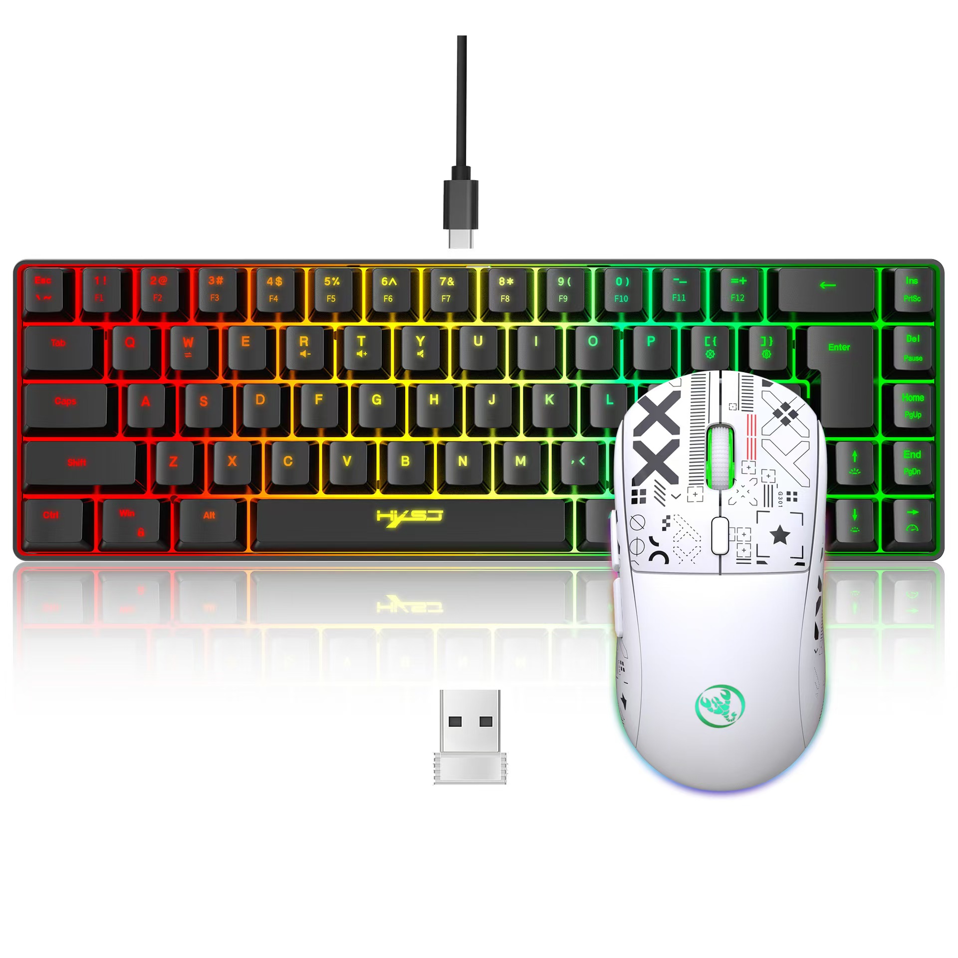 60% jeu clavier et souris comb - Keyboard Mouse Bundle Gaming avis et prix