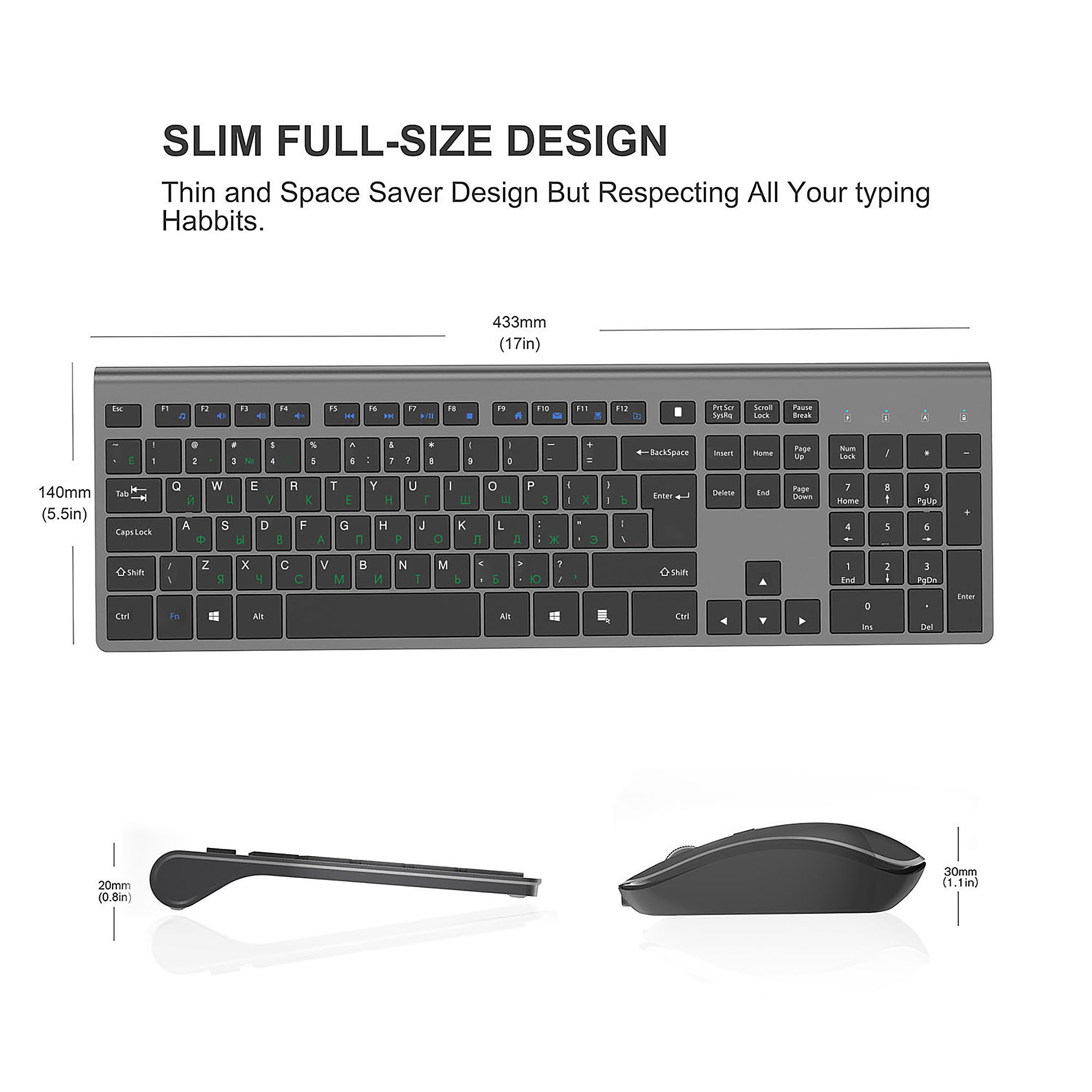 Ensemble clavier et souris san - Gaming Keyboard Mouse Wireless avis et prix