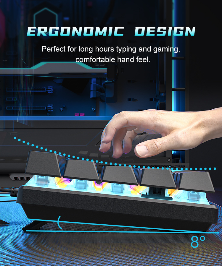 Clavier mécanique 60% pour le  - Gaming Keyboard Budget avis et prix
