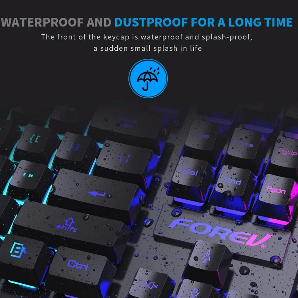 Clavier mécanique rétroéclairé - Keyboard Mouse Bundle Gaming avis et prix