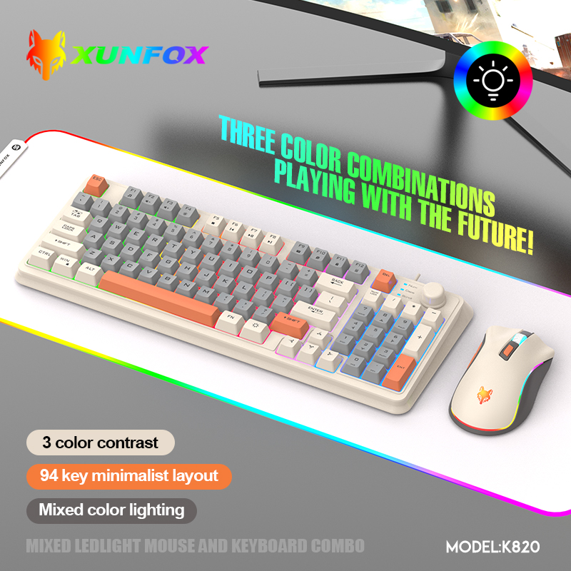 K820 USB filaire jeu clavier s - Gaming Keyboard Mouse Wireless avis et prix