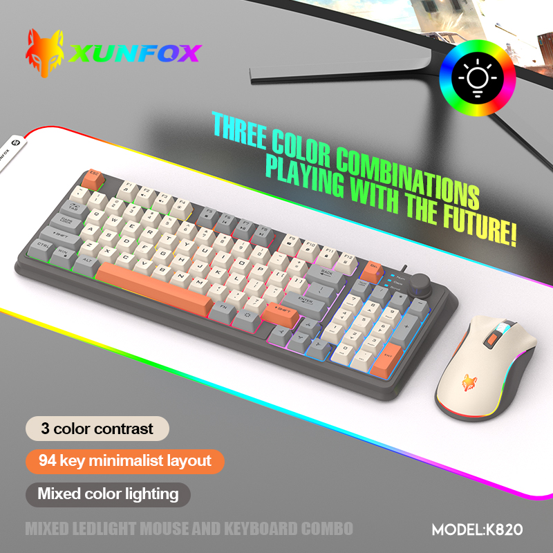 K820 USB filaire jeu clavier s - Gaming Keyboard Mouse Wireless avis et prix