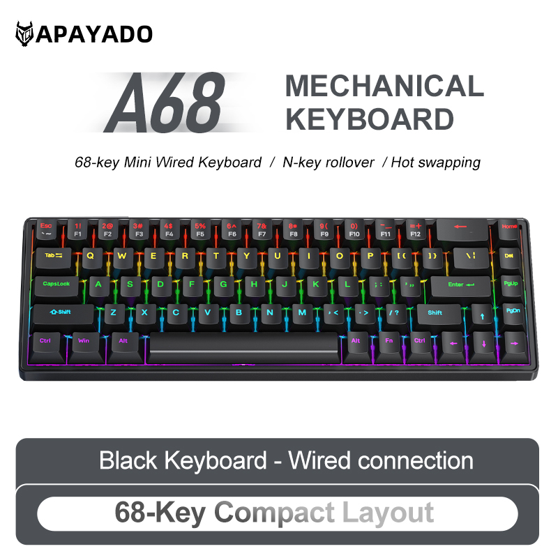 Clavier mécanique filaire APAY - Gaming Keyboard Budget avis et prix