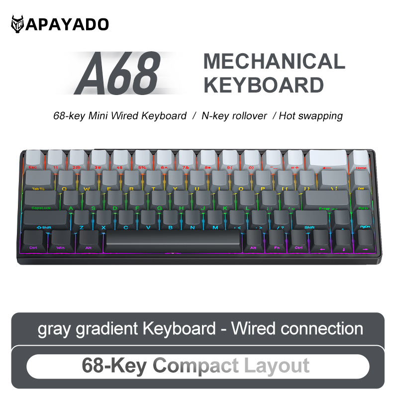 Clavier mécanique filaire APAY - Gaming Keyboard Budget avis et prix