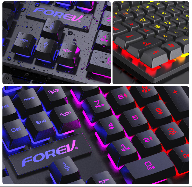 Clavier mécanique rétroéclairé - Keyboard Mouse Bundle Gaming avis et prix